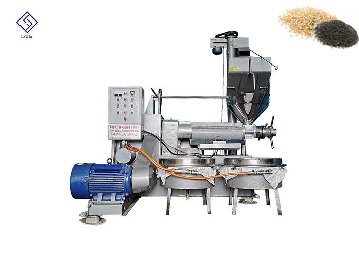 92%-96% Ölgeschwindigkeit Schraubölpressmaschine mit 1,5 kW Ölkuchenzufuhrsystem