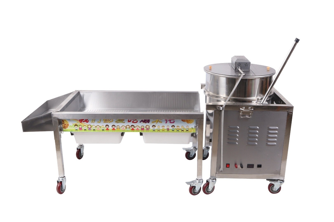 tragbare Kesselpopcornmaschinenkugelform-Maispopkornmaschine mit automatischem Mischer